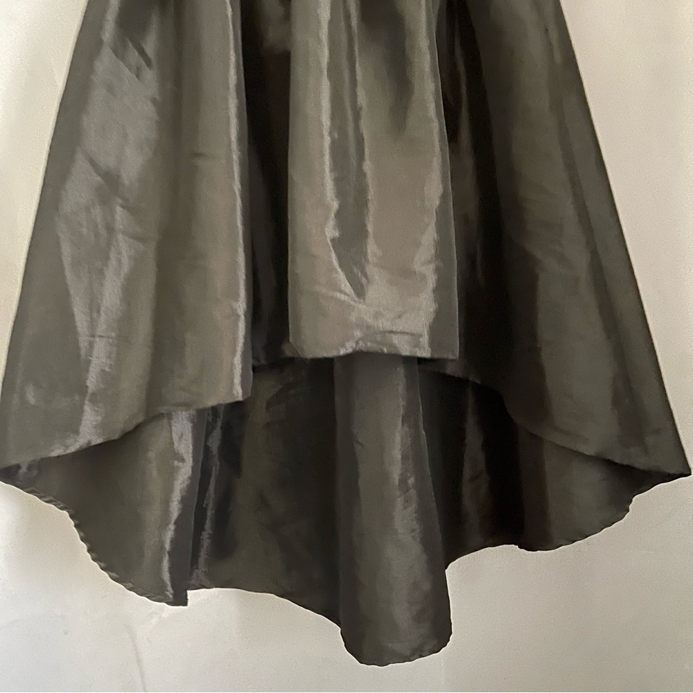 Haute Monde - Black High Low Skirt with Bow "Belt" - Picture 8 of 13